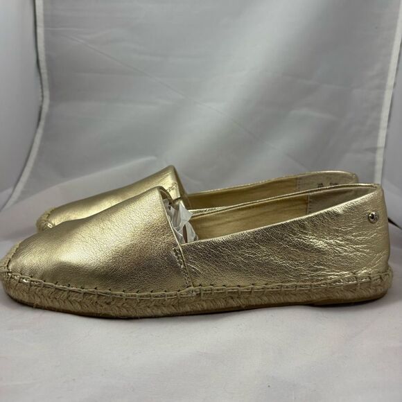 SAM EDELMAN Gold Espadrille Flats Size 8 - Picture 5 of 10